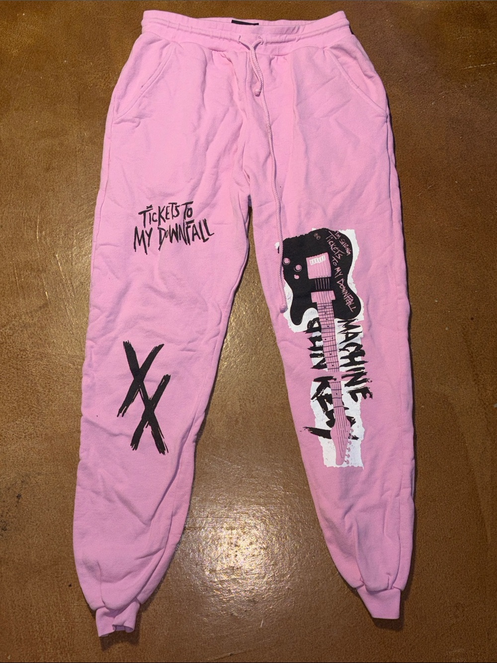 Tickets to my Downfall Pink Graphic Sweatpants SIZE MEDIUM